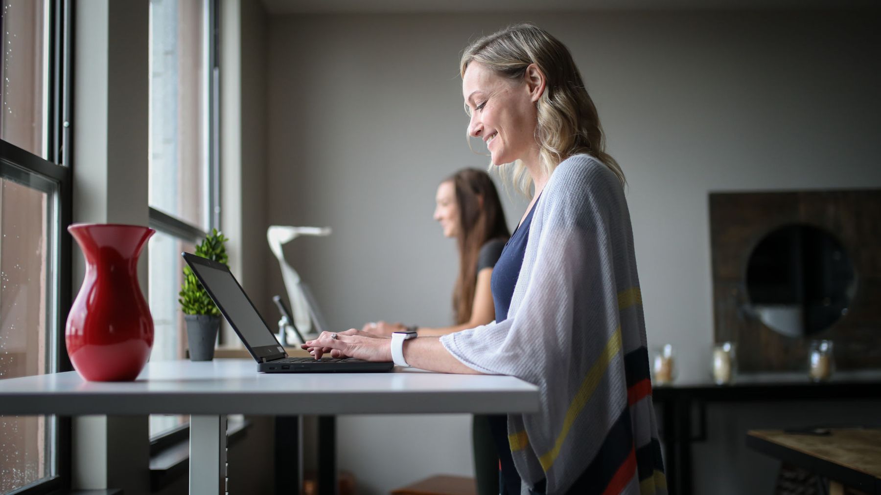 Image of woman working
