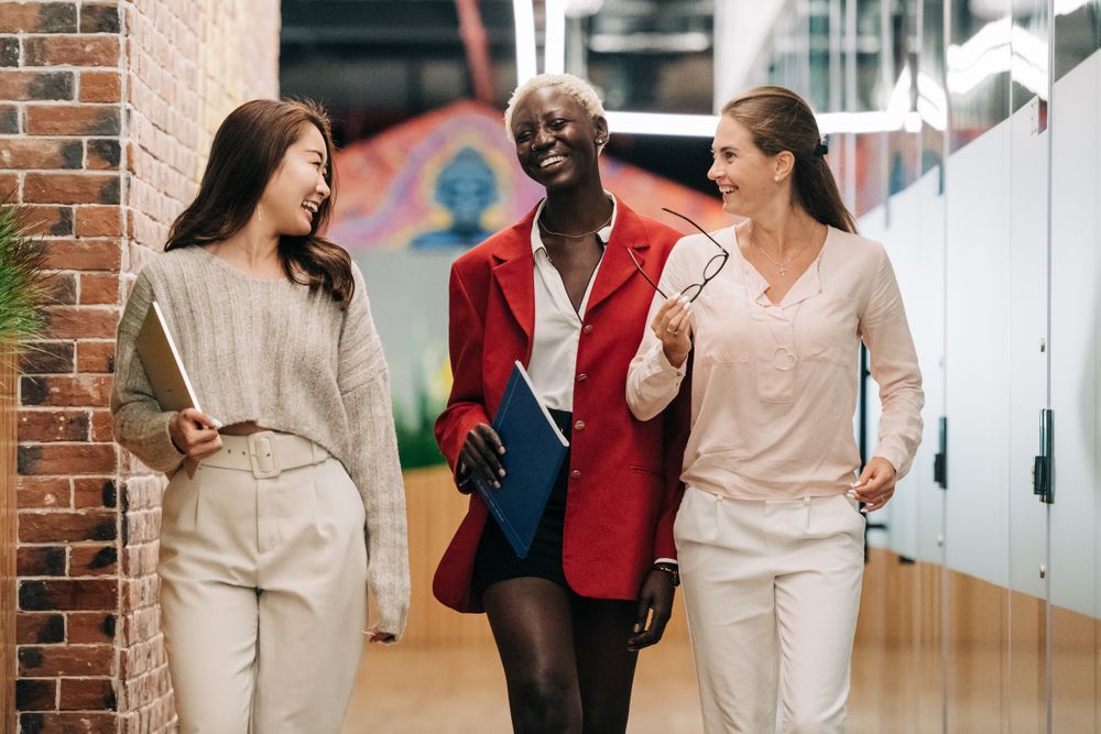 Young business people working