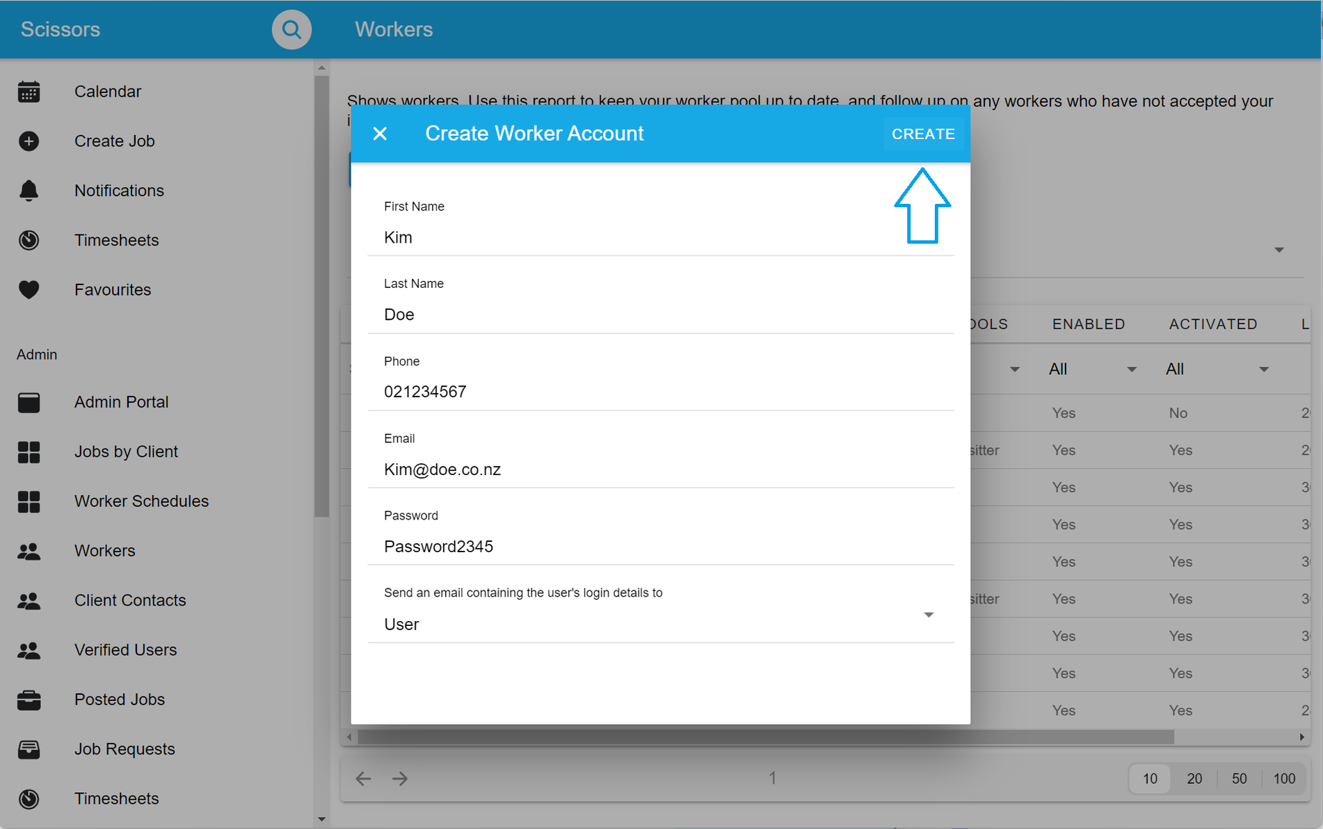 Adding new workers to Scissors 3