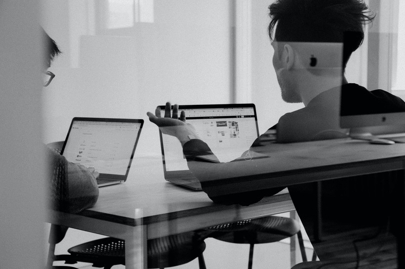 Man working at computer