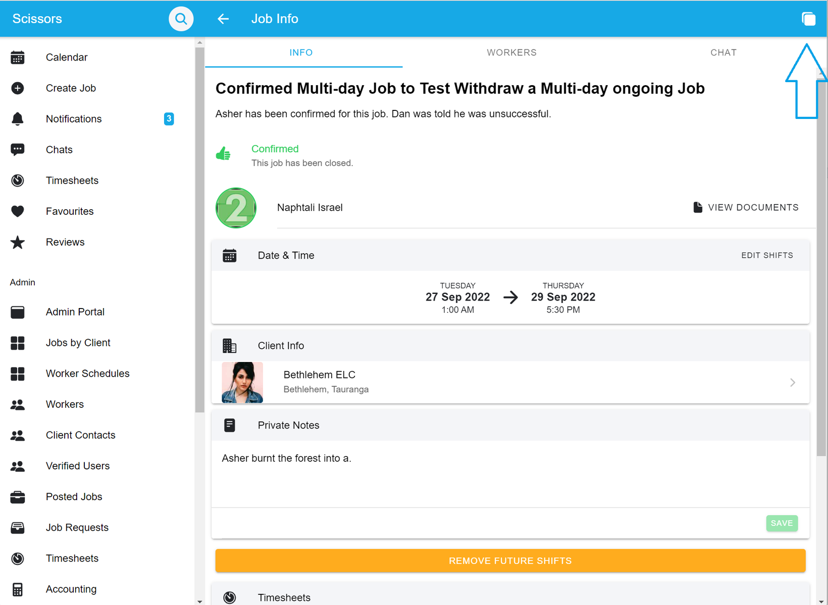 Copying job details 2