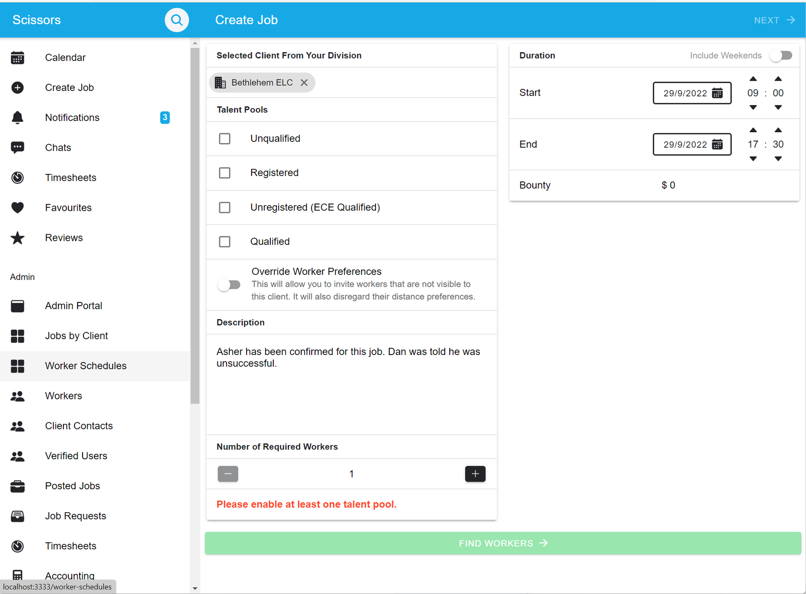 Copying job details 3