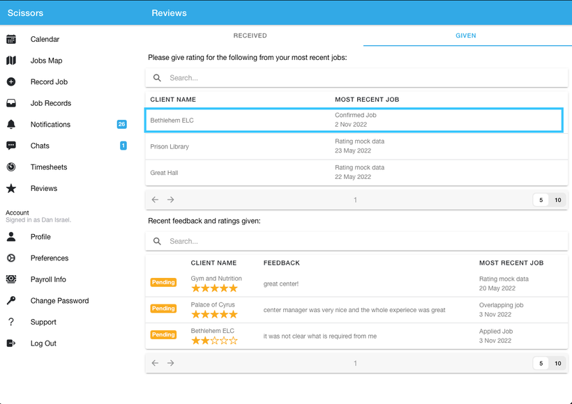 Giving feedback to a client as a worker 2