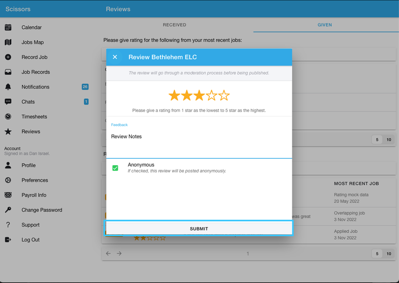 Giving feedback to a client as a worker 3