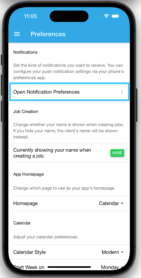 Managing your notification preferences on iPhone 3