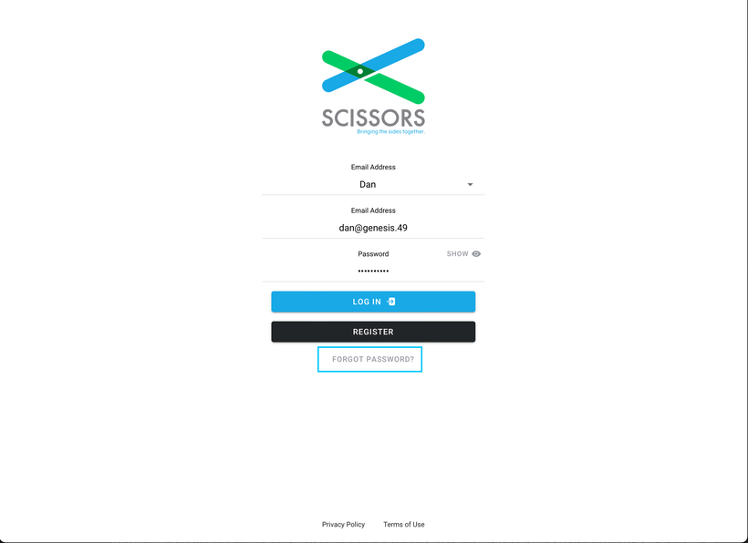 Resetting your password 1