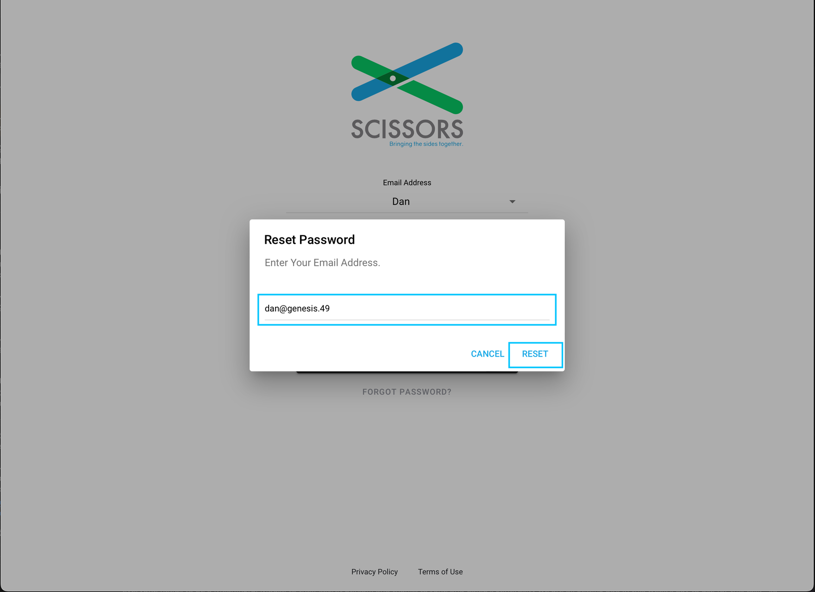Resetting your password 2