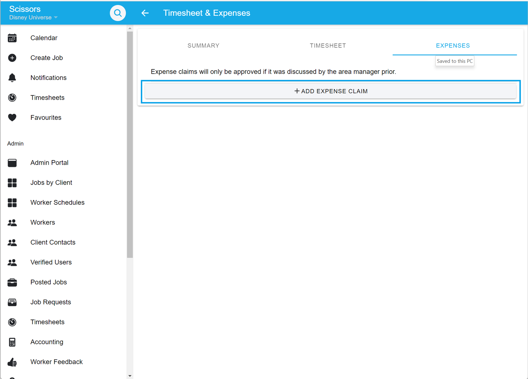 Submitting your timesheets and expense claims as a worker 4