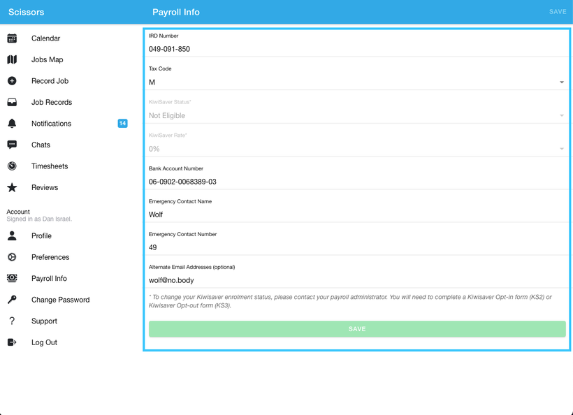 Updating your pay information as a worker 2