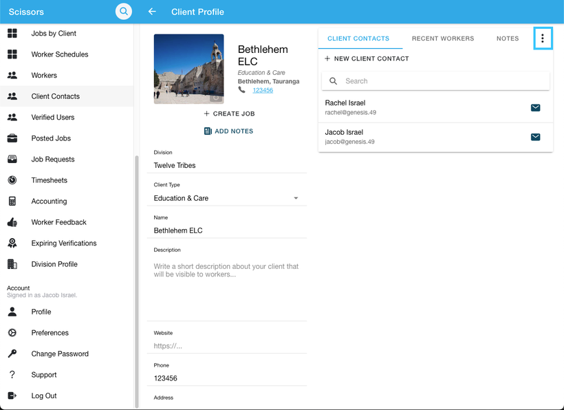 Uploading documents to a worker's profile 3
