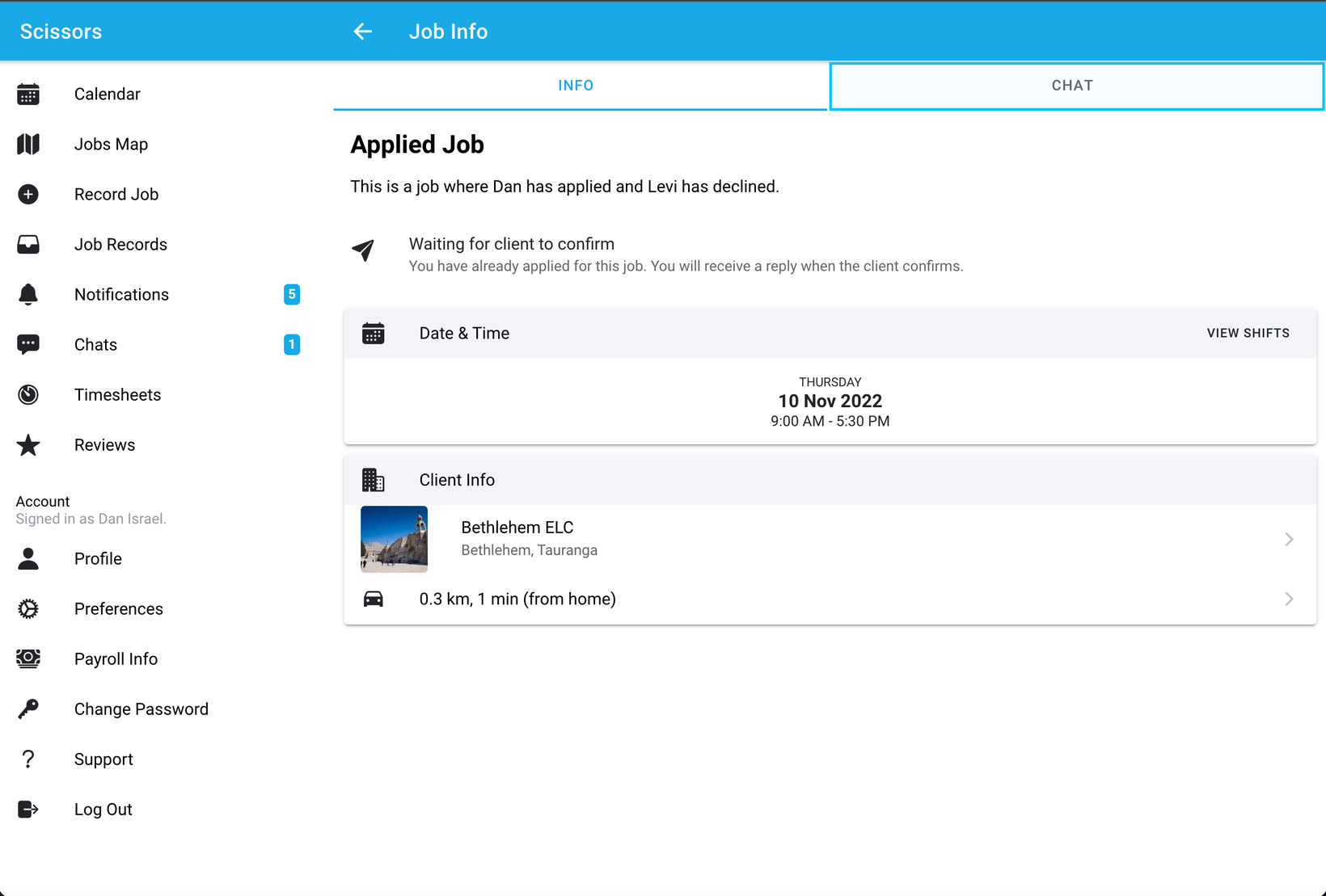 Using the Q&A feature as a worker 2