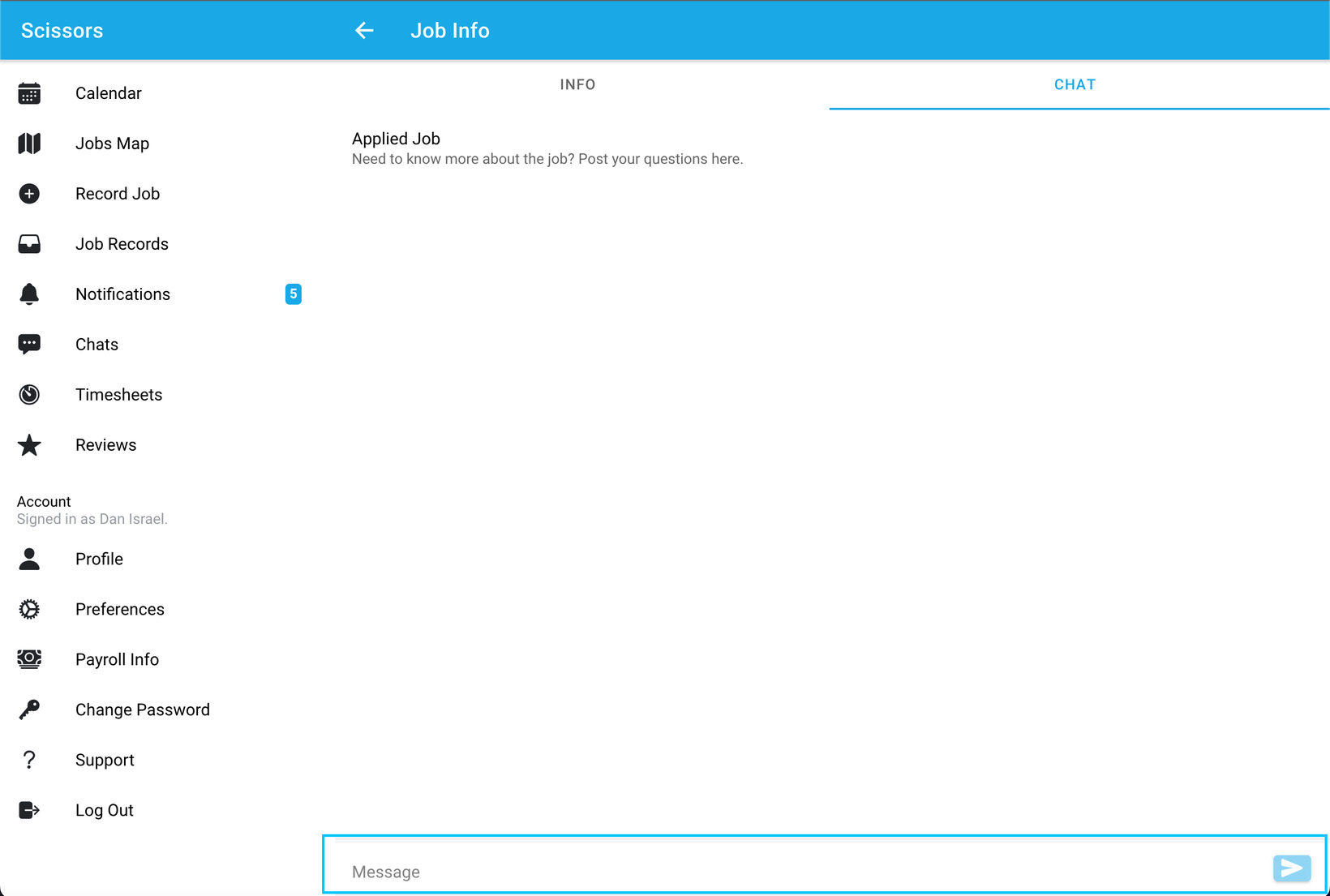 Using the Q&A feature as a worker 3