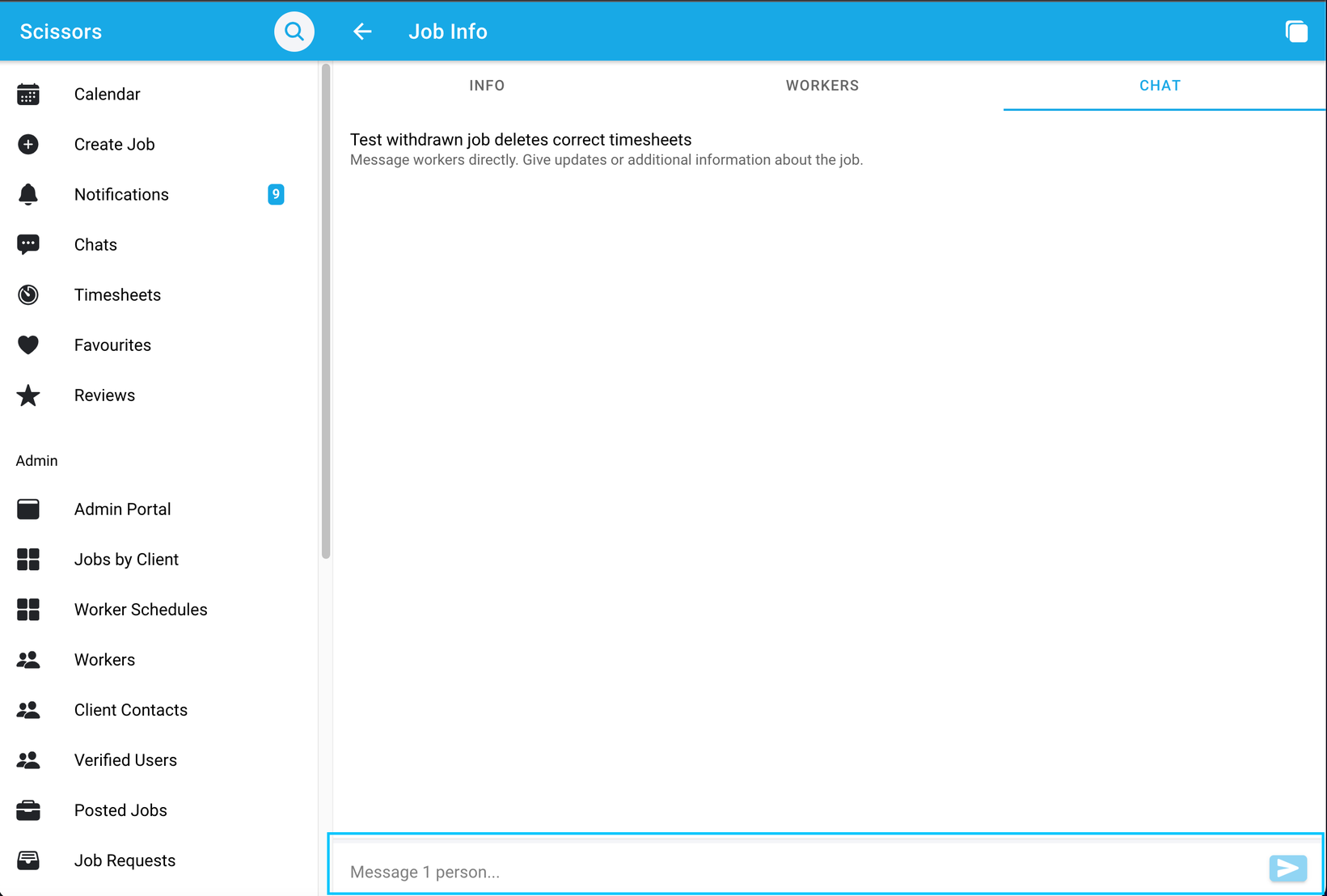 Using the Q&A feature for a job you have created 3