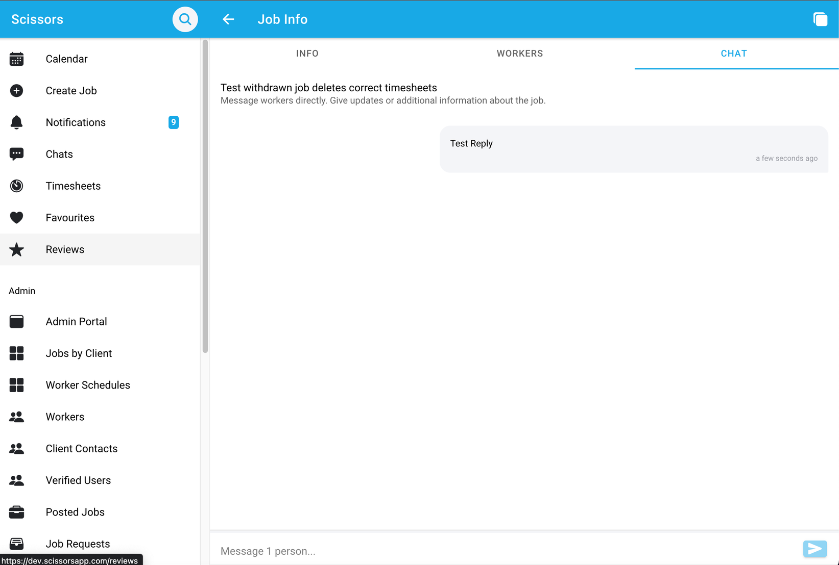 Using the Q&A feature for a job you have created 4