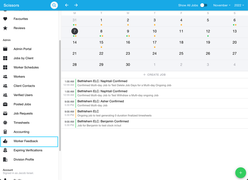 View and download the worker feedback report 1